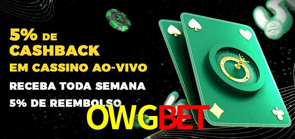 Promoções do cassino ao Vivo OWGBET